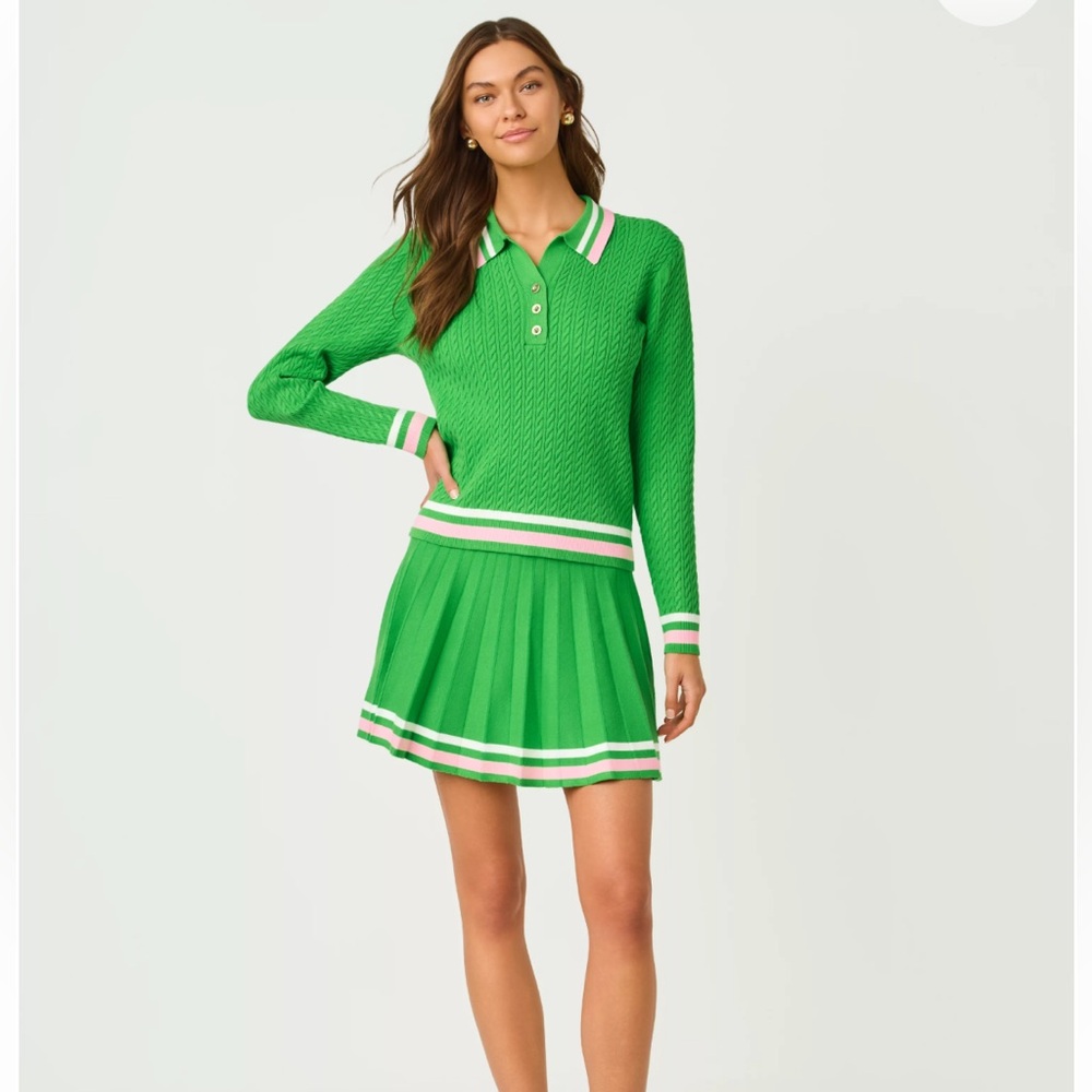 Lilly Pulitzer Suzette Sweater Skort in Putting Green